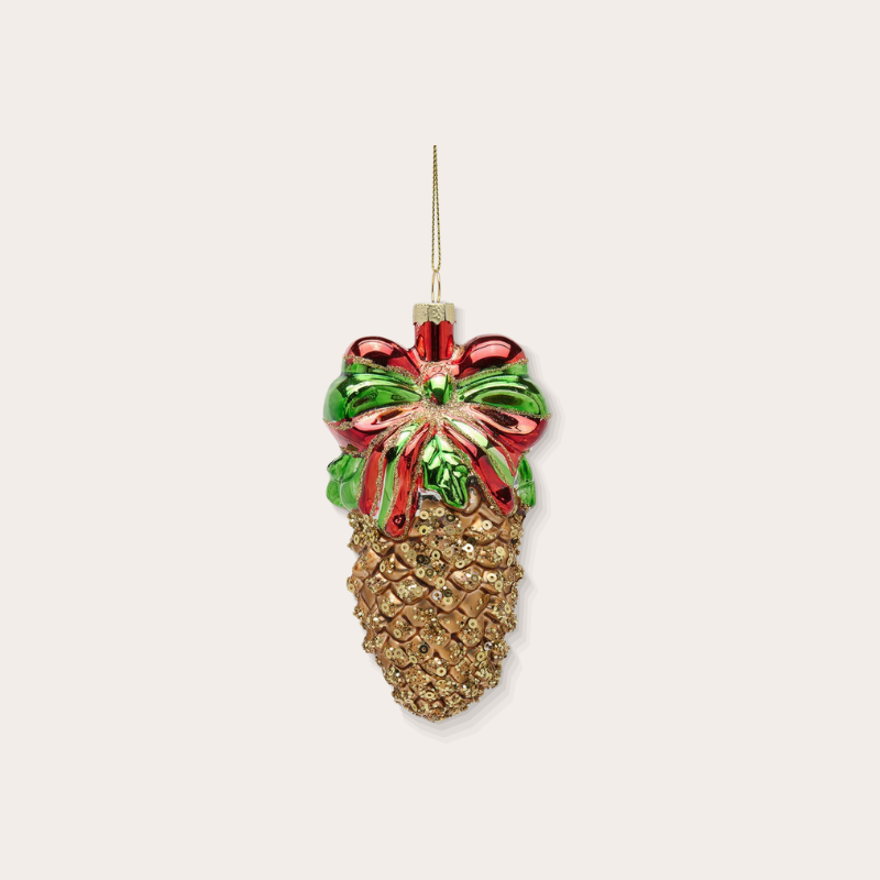Ornament - Dennenappel - Goud