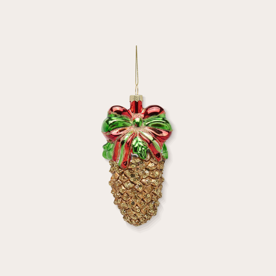 Ornament - Dennenappel - Goud