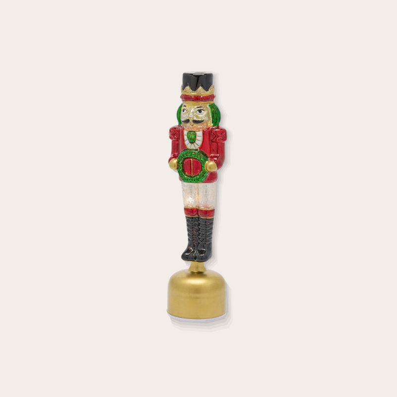 Decoratie - Notenkraker met led - Rood/groen