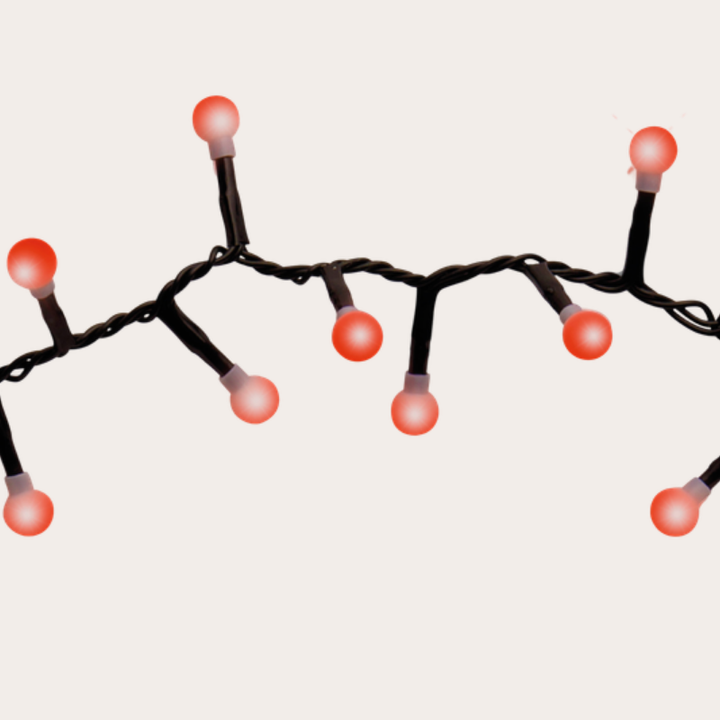 Kerstverlichting - Cherry lights - Rood - 7,5 m