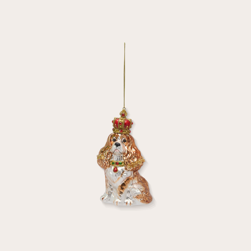 Ornament - Hond - Bruin/goud