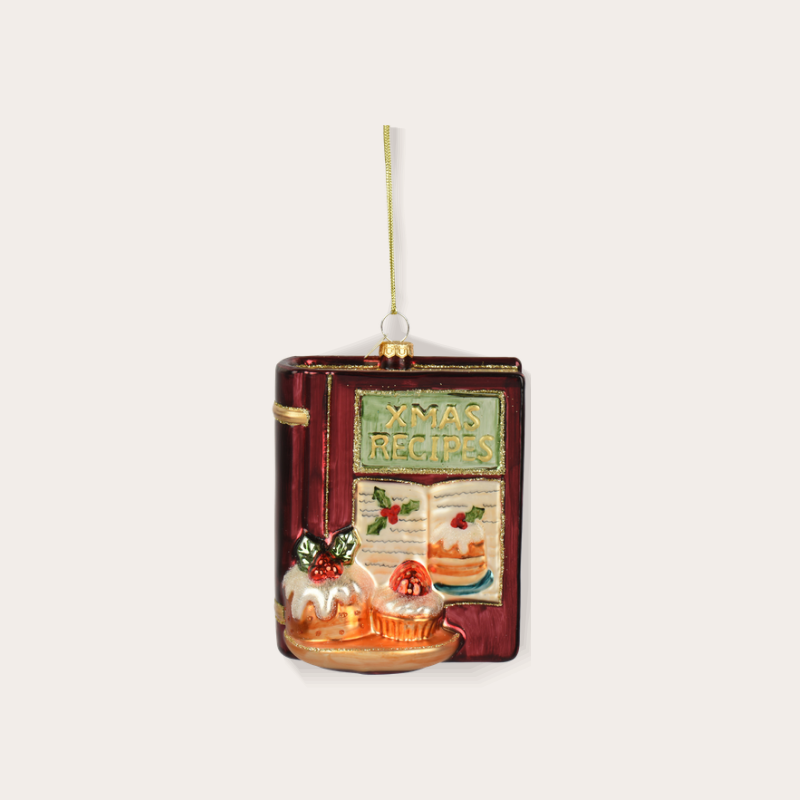 Ornament - Receptenboek - Rood - packshot