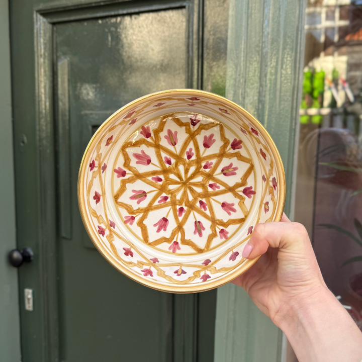 Chabi Chic – schaal klein - geel/bordeaux
