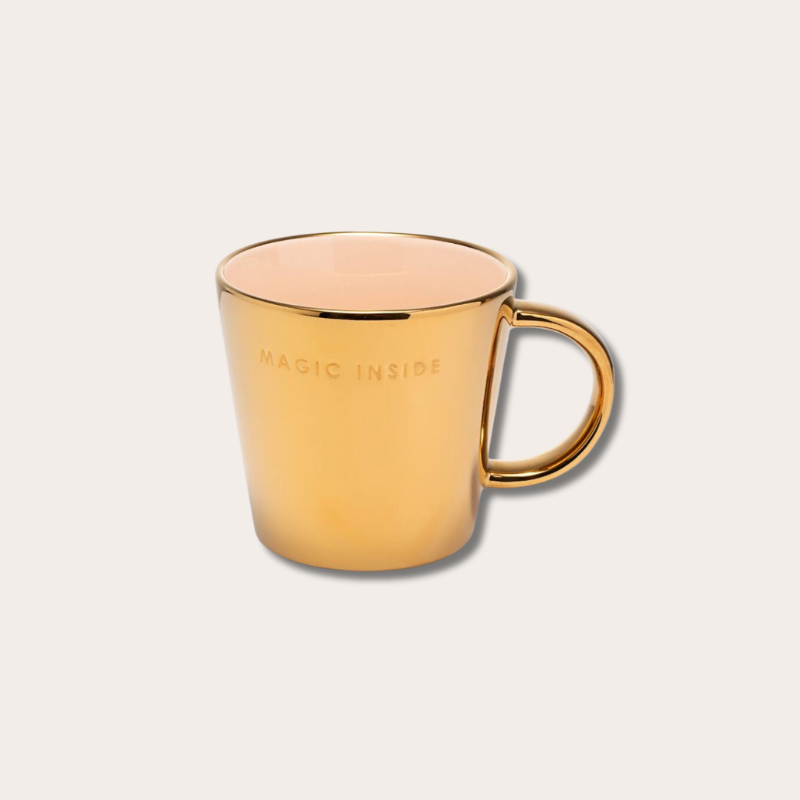 Tea mug - Magic inside - Gold ecru