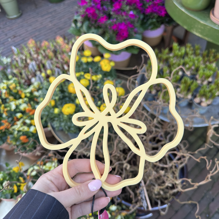 Bloemen onderzetter - Violet Yellow