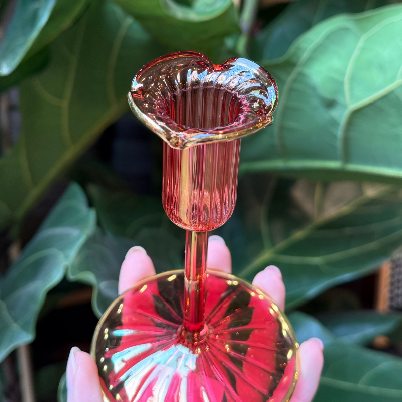 Kandelaar GV - Tulp - rood