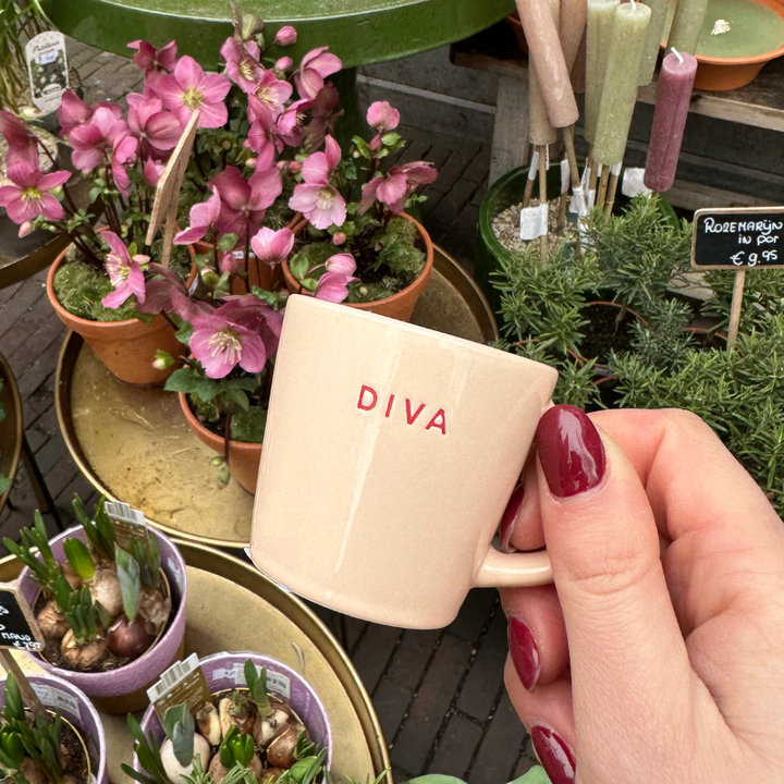 Espresso cup - Diva - Salmon