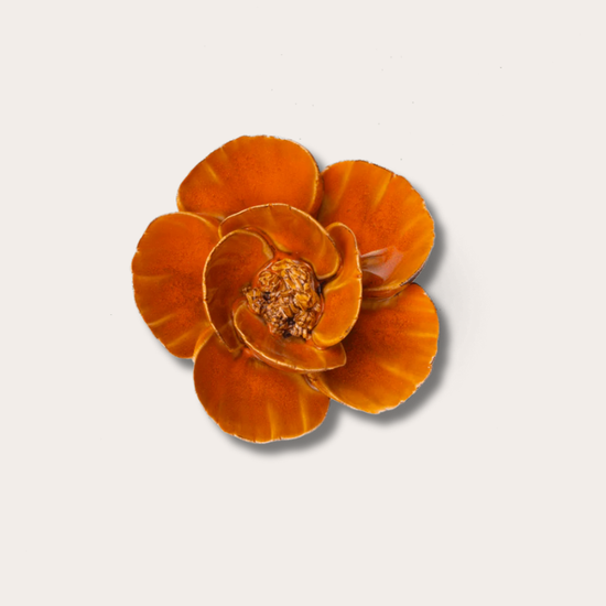 Keramieken bloem - Lotus - Terracotta