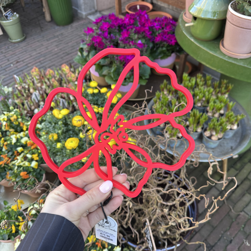 Bloemen onderzetter - Poppy Red