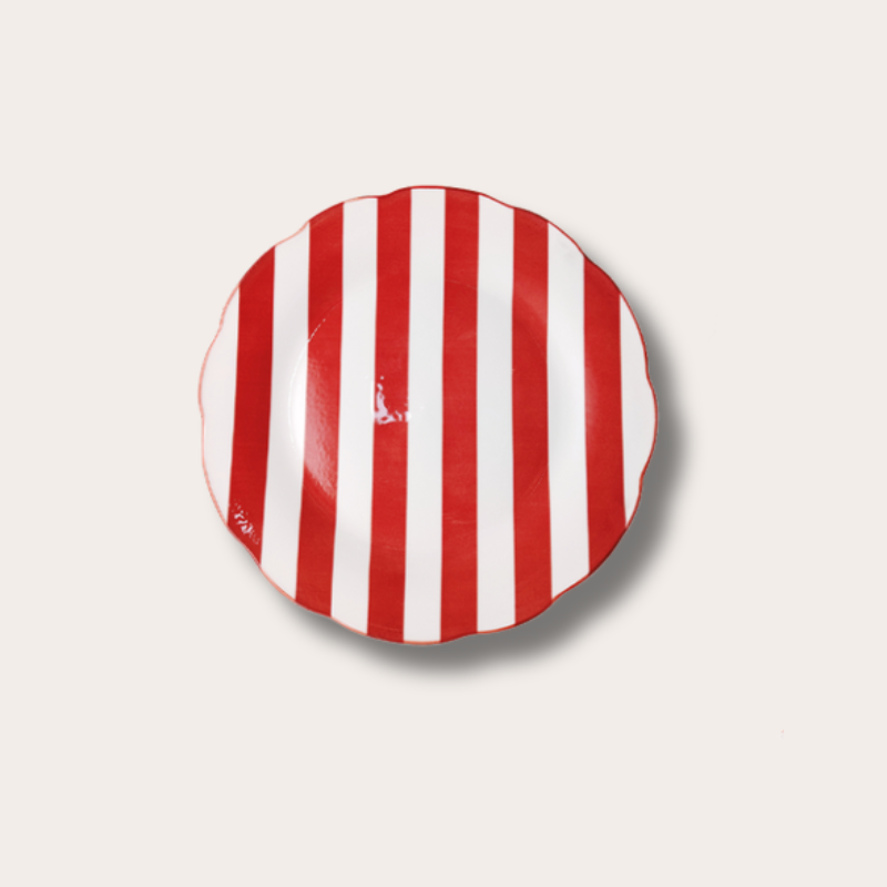Dinerbord - Rode streep