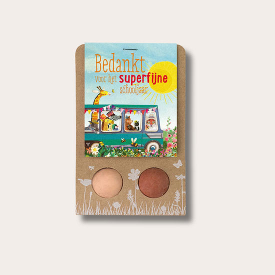 Zaadbommen 2 stuks - Schoolbus