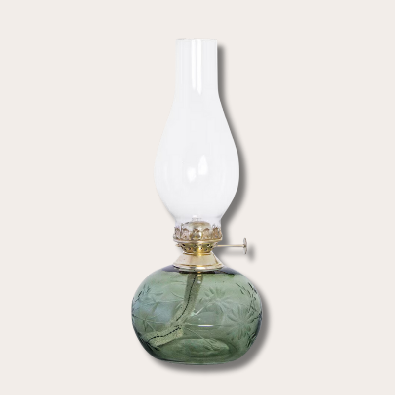 Olielamp - Oval flower Green