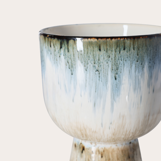 HKliving Retro flower pot glacier