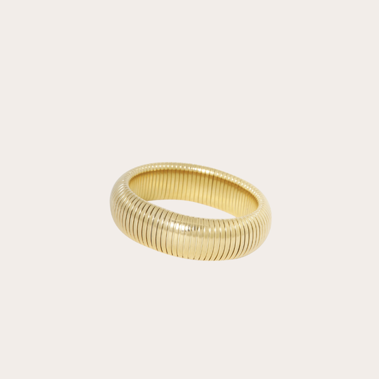 Vergulde ronde bangle
