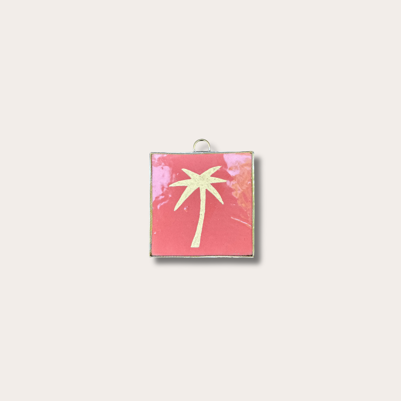 Zelliges tegel - Palm - Roze S