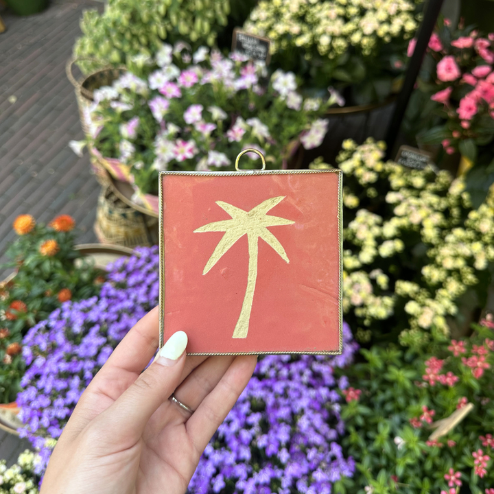 Zelliges tegel - Palm - Roze S