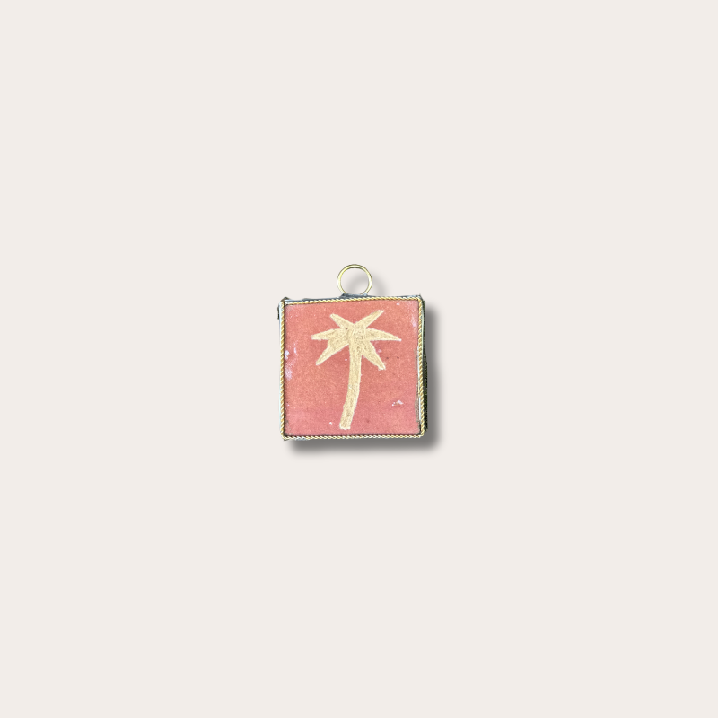 Zelliges tegel - Palm - Roze XXS