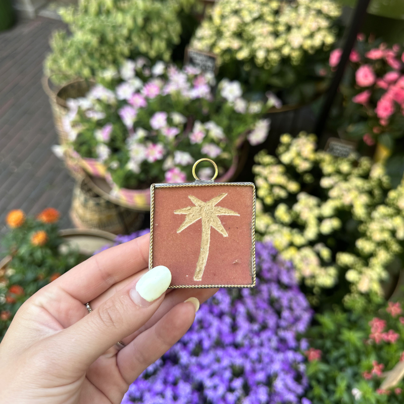 Zelliges tegel - Palm - Roze XXS