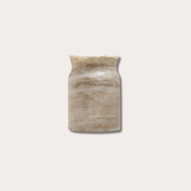 Marmeren potje - beige