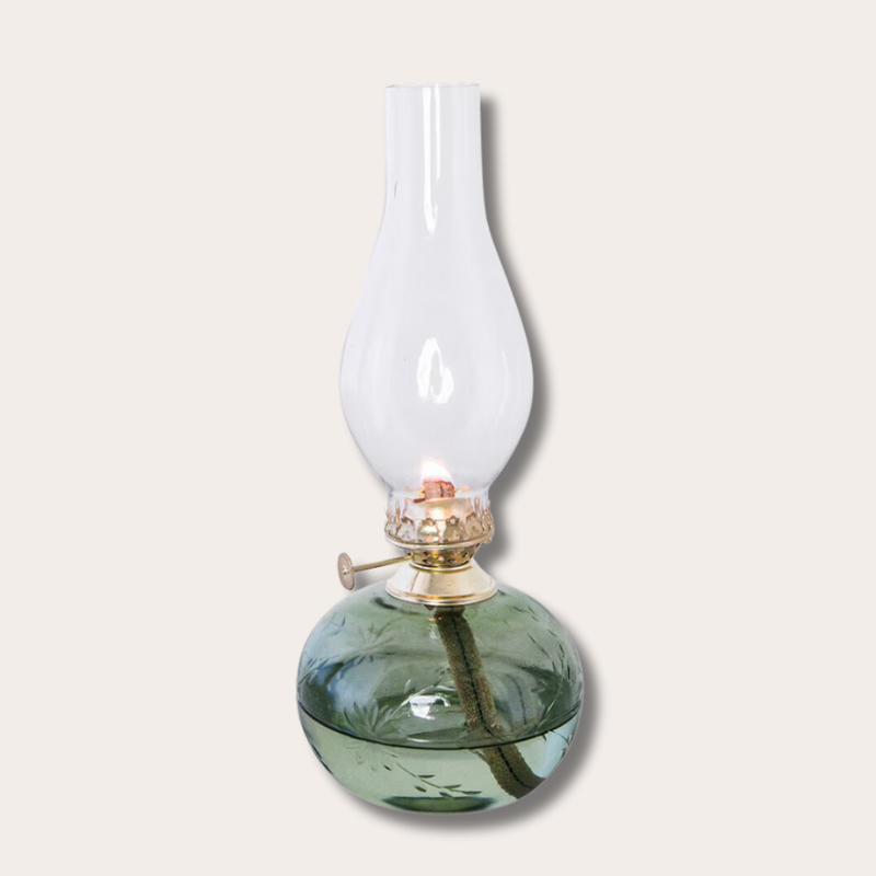 Olielamp - Oval flower Green
