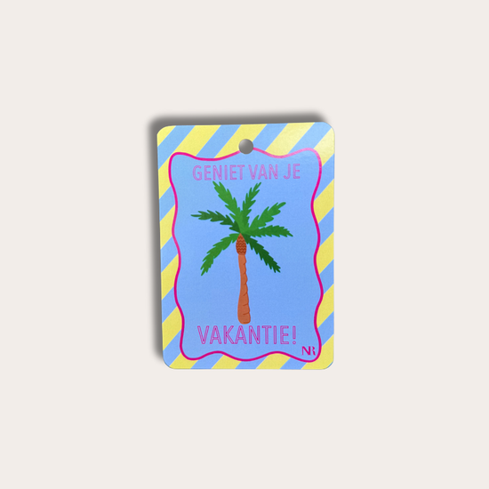 Kaart klein - Geniet van je vakantie