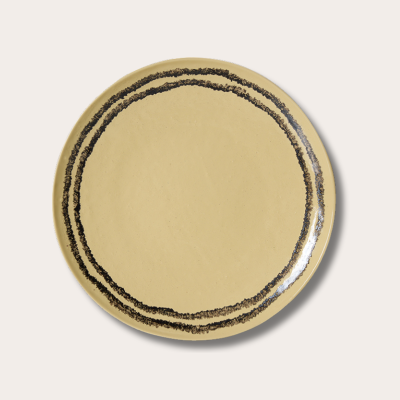 HKliving - Dinner plate - Vanilla