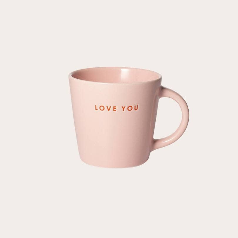 Cappuccino mug - Love you, roze