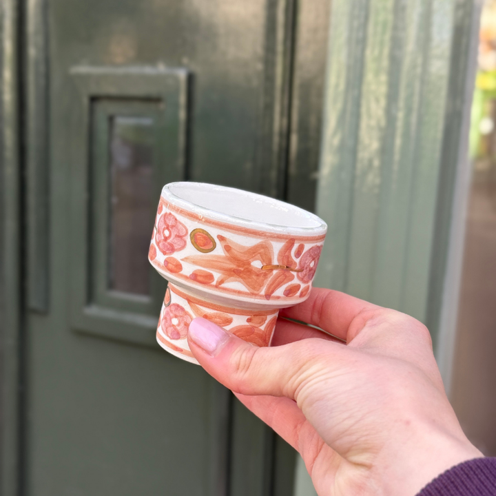 Chabi Chic - schaaltje op voet - peach