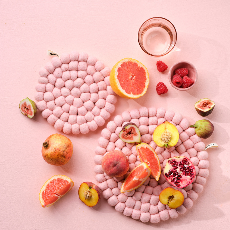 Pannenonderzetter - Pink
