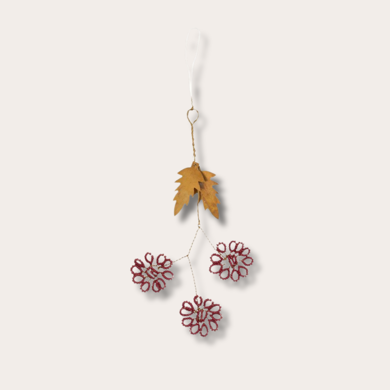 Hanger - Flowers - Burgundy