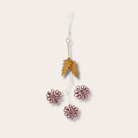 Hanger - Flowers - Burgundy