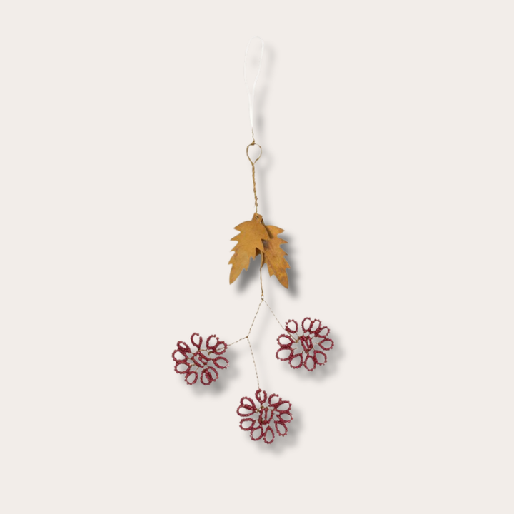 Hanger - Flowers - Burgundy