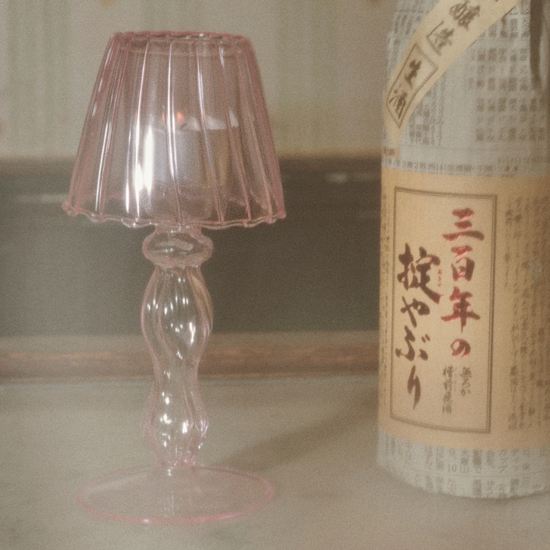 Candle Lantern - Polly - pink