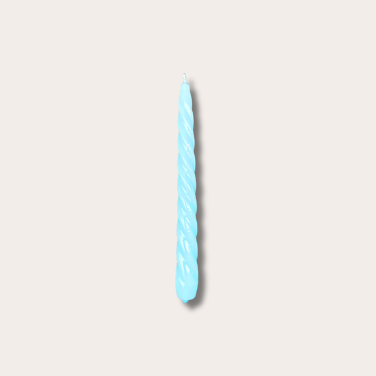Kaars - Spiraal - Klein - Turquoise