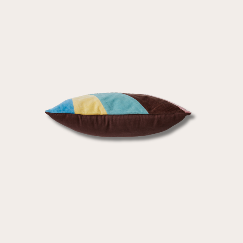 HKliving - Striped velvet cushion - Eventide