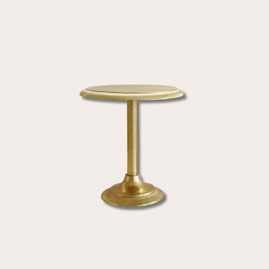 Tafeltje - goud rond - savi