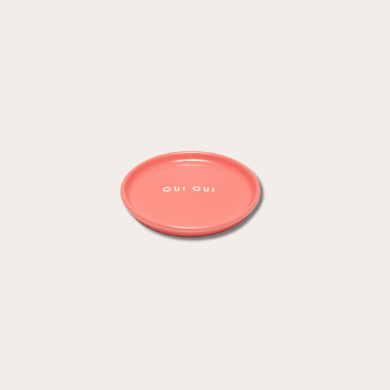 Plate - Oui Oui - Koraal