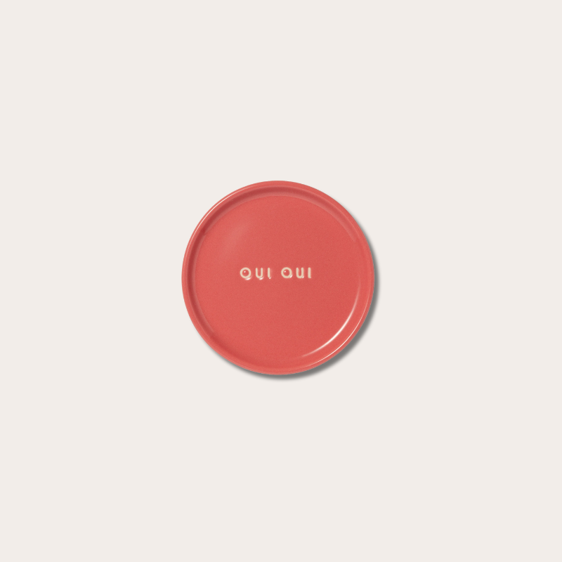 Plate - Oui Oui - Koraal