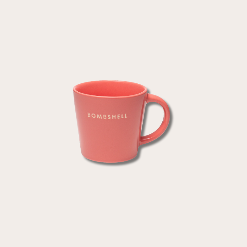 Cappuccino mug - Bombshell - Koraal