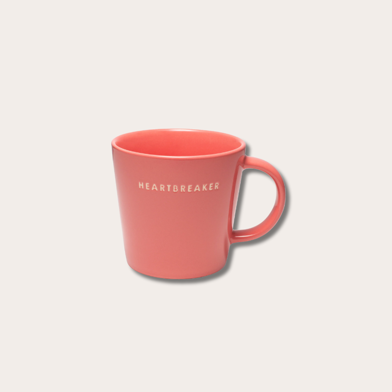 Tea mug - Heartbreaker - Koraal