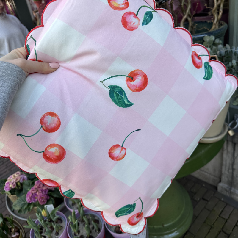 Kussen Kers - Roze