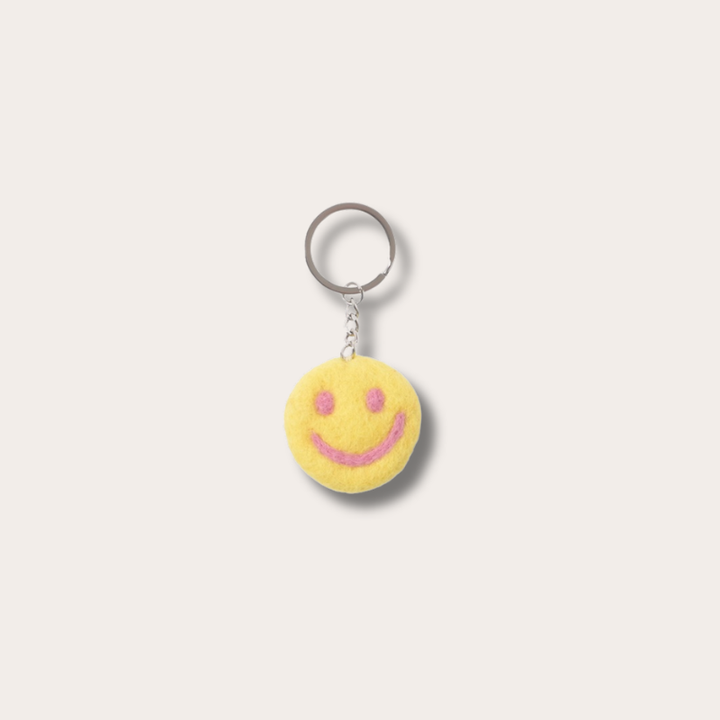 Sleutelhanger - Smiley - Lemon