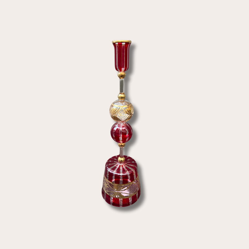 Kandelaar GV - Bubbel/streep - Rood