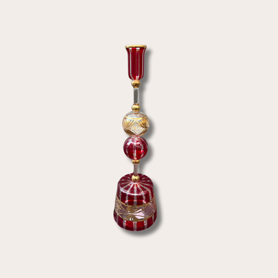 Kandelaar GV - Bubbel/streep - Rood