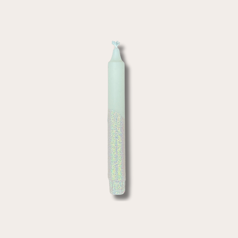 Kaars - Essence - Cream/ roze glitter