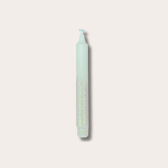 Kaars - Essence - Cream/ roze glitter
