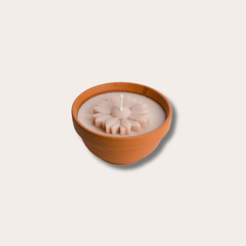 Buiten kaars -  terracotta pot - Magnolia