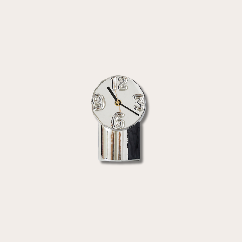 HKliving retro clock chrome