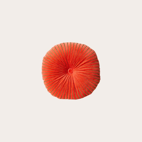 HKliving round ripple cushion sienna