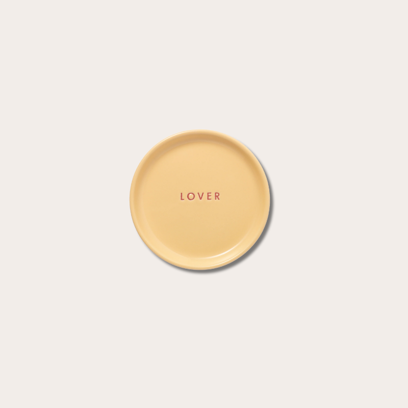 Plate - Lover - Geel